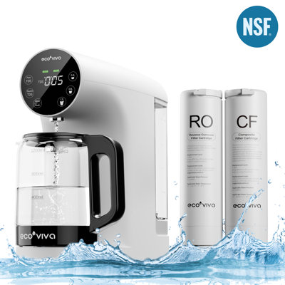 RO-200G Countertop Reverse Osmosis Water Filtration System Portable RO Water Filters Purifier with 5 Stage Filtration, 3:1 Pure to Drain, TDS Monitor, Faster Delivery Flow, Plug and Use