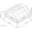 Repose-pieds de rangement pour table basse contemporaine en cuir végétalien l 36 po Dover-691848309
