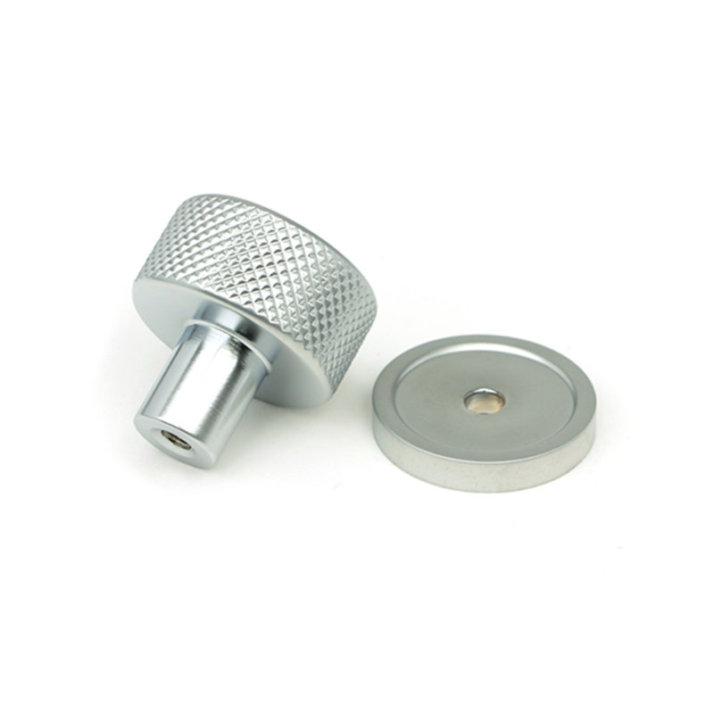 Round Knob, 2.5 cm, Satin Chrome