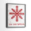 Tis the Season flocon de neige - reproduction encadrée de qualité supérieure - prête à être accrochée - aucun clou requis - aucun clou requis-840445832-840445833