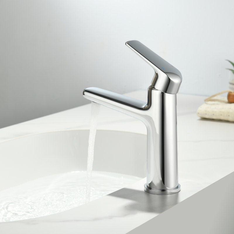 Bathroom Faucet 1 Hole Bathroom Sink Faucet Waterfall Vanity Faucet Single Handle Bathroom Sink Modern, Chrome