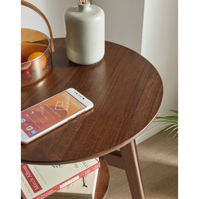 Table d'appoint 100% bois massif 2 niveaux