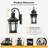 Motion Sensor Outdoor Wall Lights, Black Dusk to Dawn Porch Light Wall Mount-1679647730