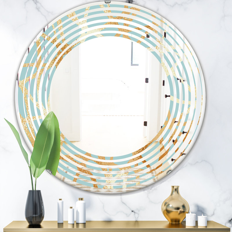 Miroir mural sans cadre Wave Luxury, 23,6 po x 23,6 po