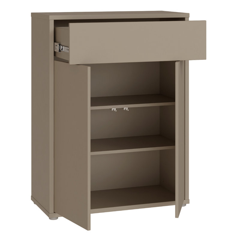 Alice Springs 8 Pair Shoe Storage Cabinet, Taupe