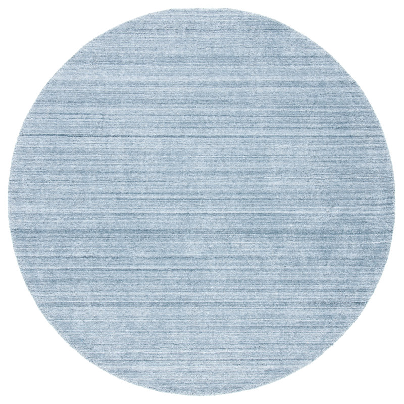 Tapis de performance uni tissé à la main Arikara, Rond 6 pi