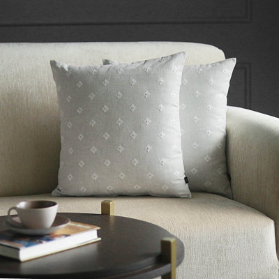 Embroidered Cotton Blend Pillow Cover