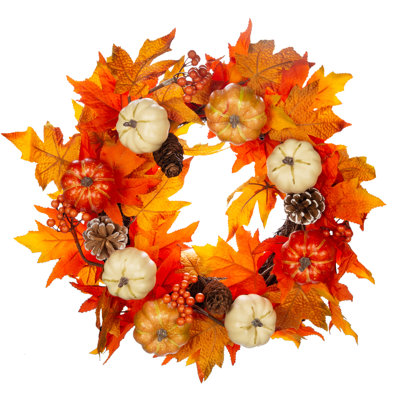 Hane Faux Pinecones 20'' Wreath