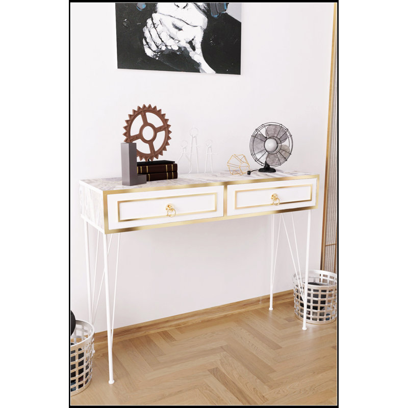 Console avec pieds en métal Ardeno