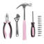Ensemble d'outils ménagers 15 pièces avec étui de transport - Trousse d'outils idéale pour la maison ou la voiture