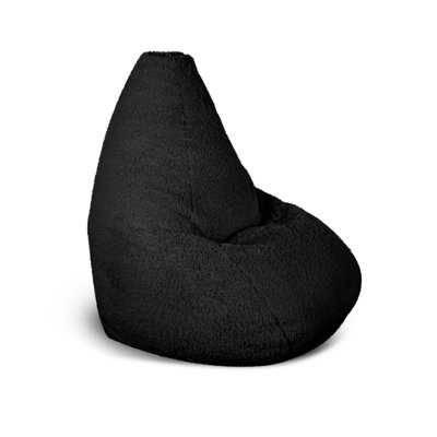 Fauteuil poire avec méridienne standard en fourrure synthétique