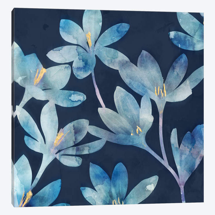 « mystique blue ii », impression sur toile, H 12 po x l 12 po x P 0,75 po