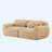 Boneless 2-Seater Modular Sofa With Plush Fabric And High-Density Sponge-1743477171