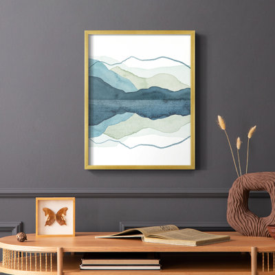 Reproduction encadrée de glaçons I - bois massif
