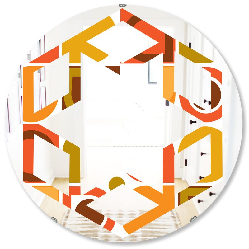 Miroir mural Hexagon Star, H 31,5 po x l po