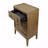 3-Drawer Nightstand With Usb In Latte Finish