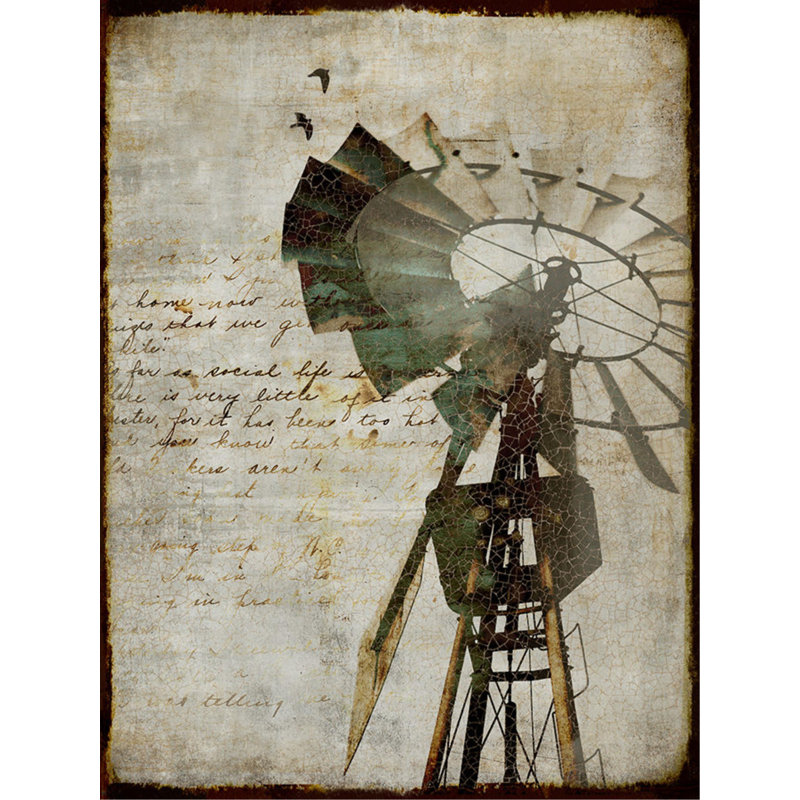 «Wind Power II» par Sofia Fox - impression, Extérieur, H 21 po x l 16 po x P 1,5 po