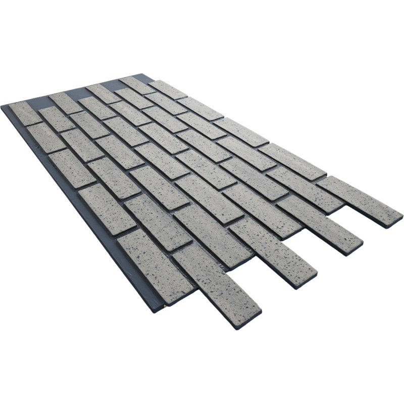 EverStone Traditional Faux Brick Panel, 44"W x 21 3/4"H x 3/4"D, Slate Color, Slate
