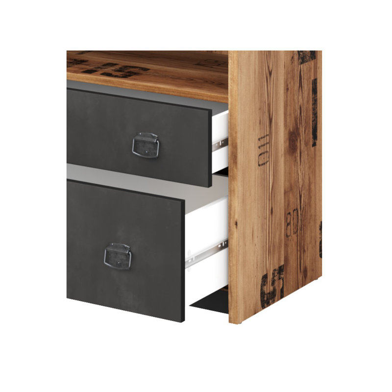 Dilan 140cm H x 90cm W Standard Bookcase