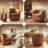 Faux Leather Upholstered Swivel Barrel Chair—No Assembly Required-789525798
