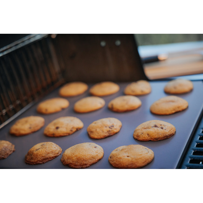 Weber Glazed Black Ceramic Baking Stone