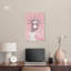 Statue de Glam, art mural rose sur toile par Art Remedy-107430889-107430877