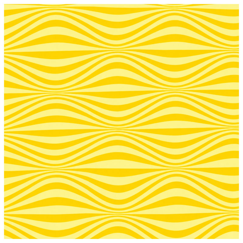 Tapis de bain Yellow Wavy Lines, 34in W x 21in L