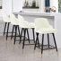 Swivel Upholstered 26"/29" Counter & Bar Stool With Solid Metal Frame and Velvet Back