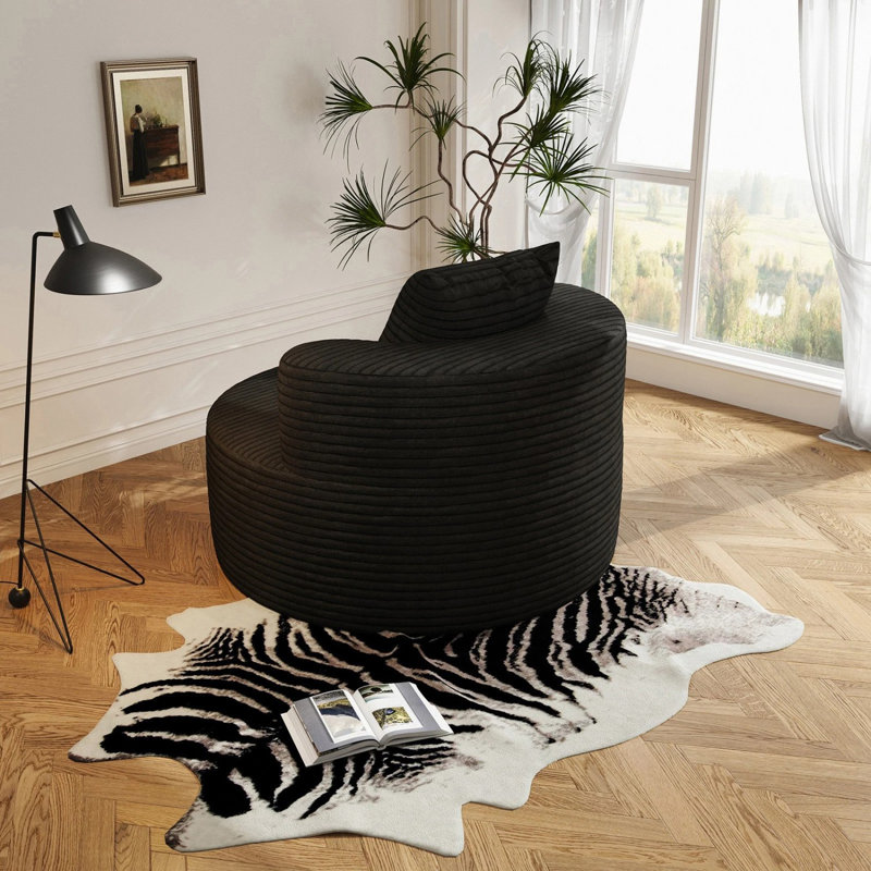 Fauteuil de sol, Noir