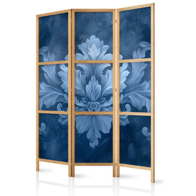 171cm H Solid Wood Folding Room Divider