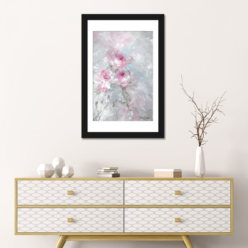 «Spring» par Debi Coules - Estampe numérique sur toile tendue avec châssis, Papier d'art encadré noir, Blanc