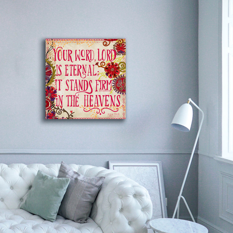 'Delecor Psalm 1' by Art Licensing Studio Canvas Wall Art, 37" H x 37" W x 1.5" D
