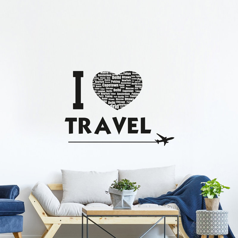 Text & Numbers Non-Wall Damaging Wall Decal