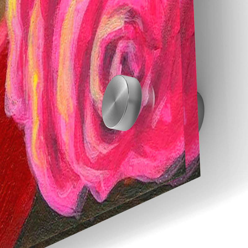 «Valentine Sweets» par Bridget Voth, art mural en verre acrylique, H 24 po x l 36 po x P 0,2 po