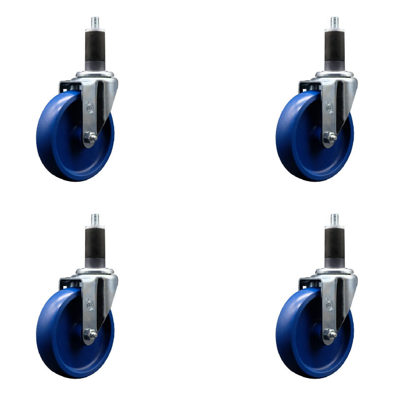 Ensemble de roulettes extensibles en poly