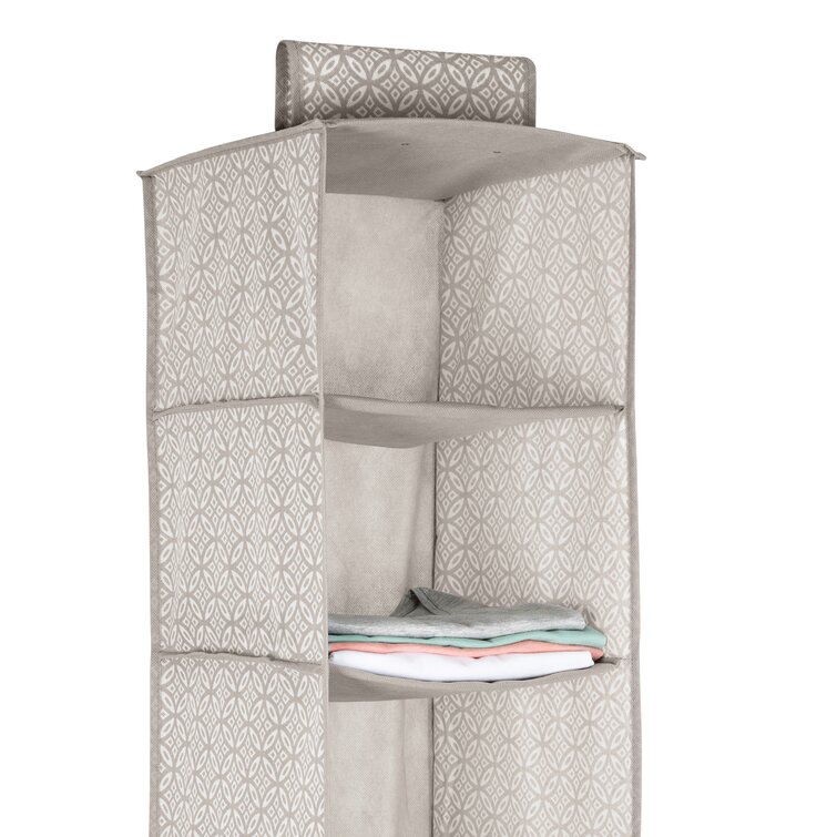 Dakota Fields 6 Shelf Boho Closet Organizer in Grey Dakota Fields