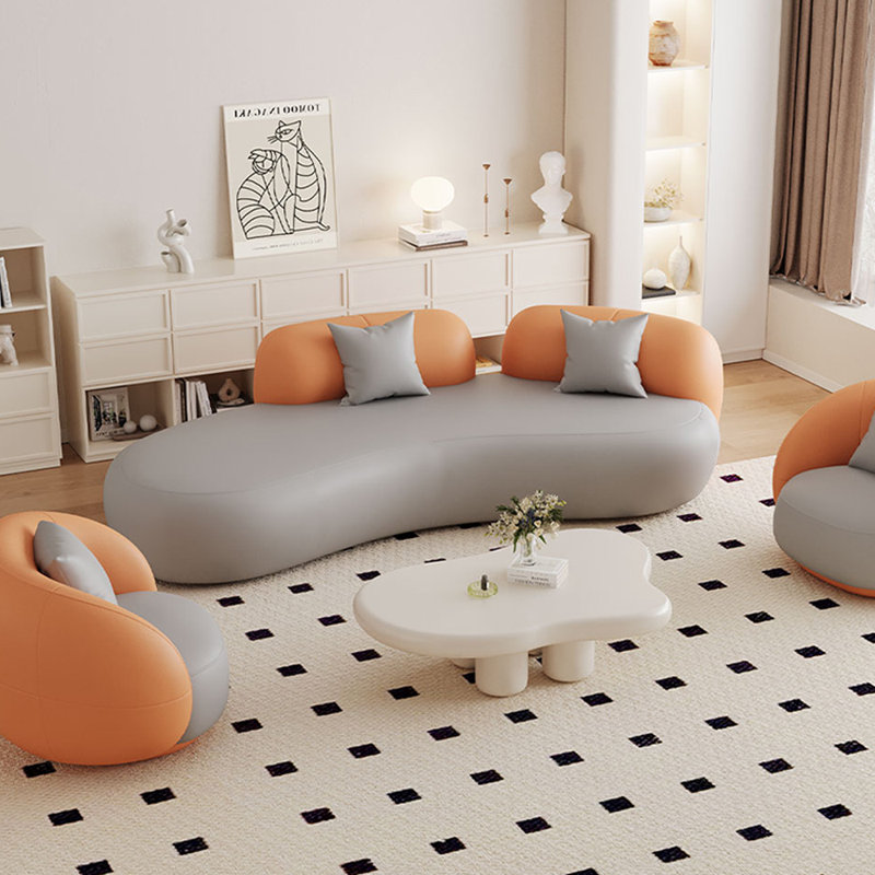 Heiser, Orienté à droite, Gris / Orange