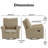 ClickDecor Hughes Swivel Recliner Chair-411362790