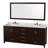 Sheffield 80" Freestanding Double Bathroom Vanity with Marble Top with 70" Mirror-1880452350