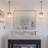 Single Light Clear Ribbed Glass Pendant Light