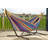 Vivere Double Cotton Hammock, Comfortable Daybed with Steel Stand, 9', Tropical-1219370295-1219370290