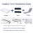 74.4"L X 21.64"W 2.82"H Chaise Lounge Cushions, Blue Striped, , Sponge Filled, Removable Zipper Covers, Adjustable Straps 2Pcs Outdoor Seat Material, High Resilience Sponge, With For Relaxation-1078382344