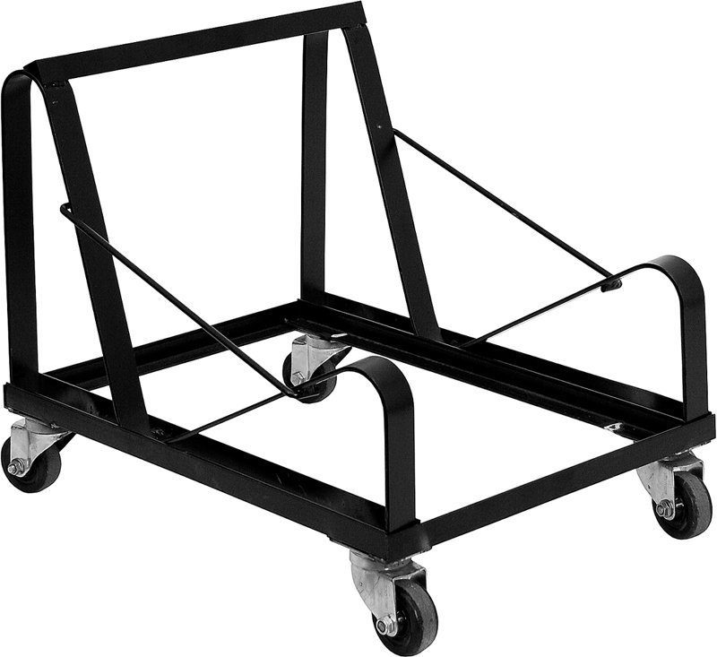 Chariot de rangement pour chaise 500 lb. stack base du chariot Laduke, Ensemble de 16