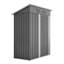 [5x3 FT] Weatherproof Metal Storage Shed with Lock & 2 Vents – Outdoor Storage for Tools, Bikes & Garbage