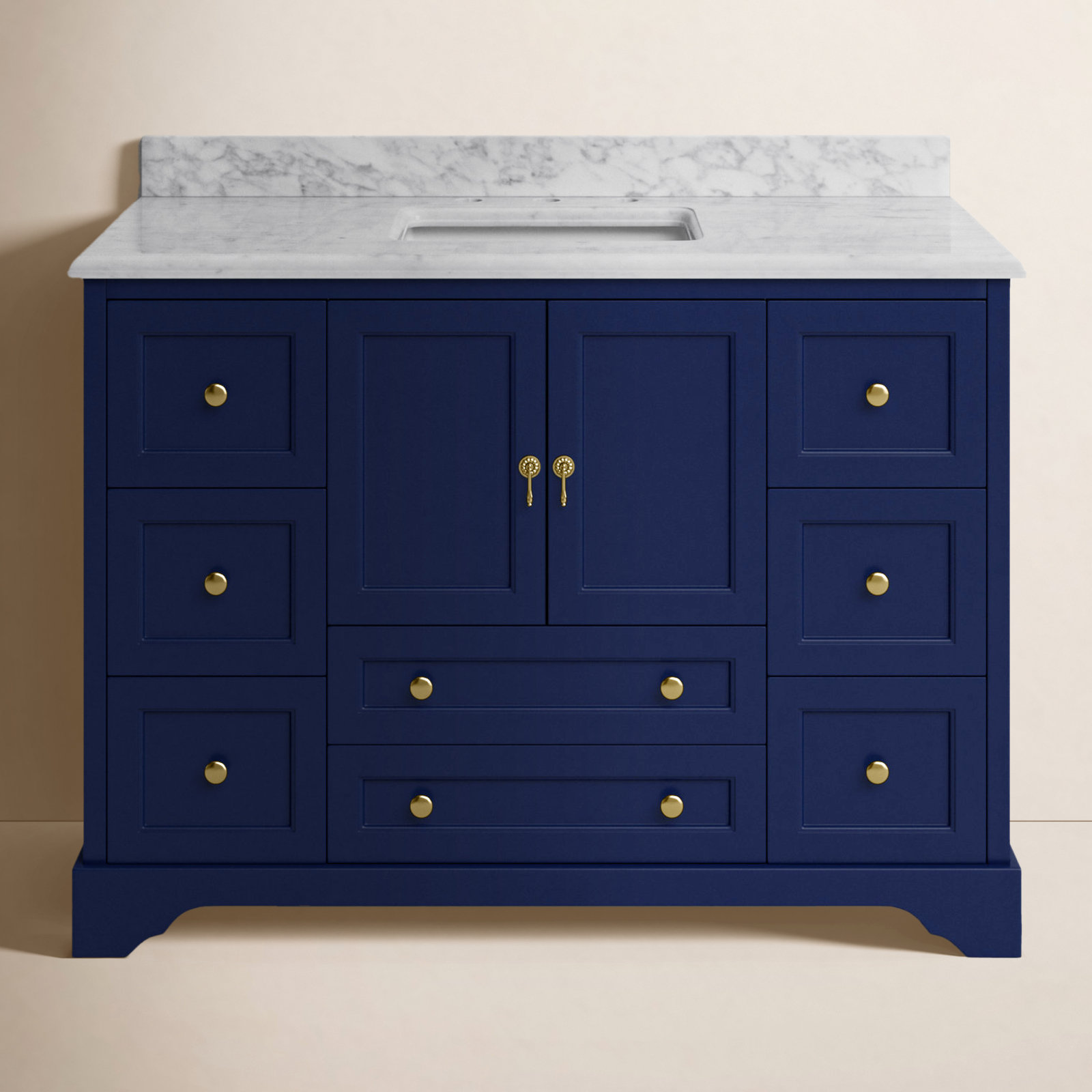 Tilford 48'' Single Bathroom Vanity, Royal Blue