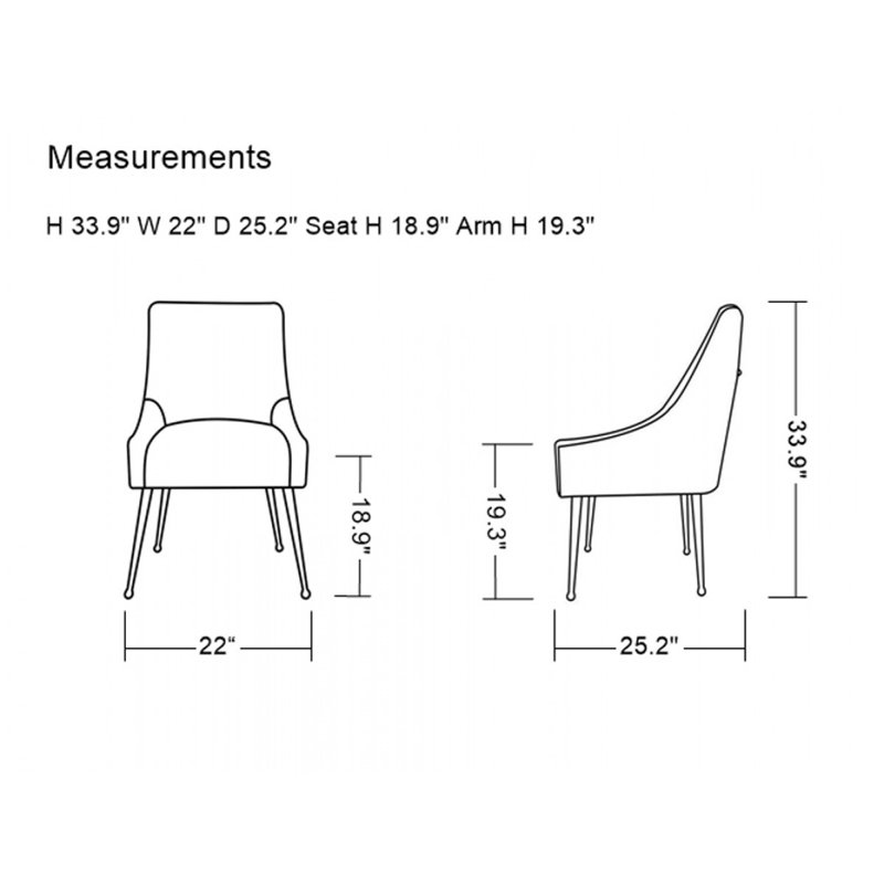 Jaxson 19'' H Velvet Upholstered Side Chair, Gray