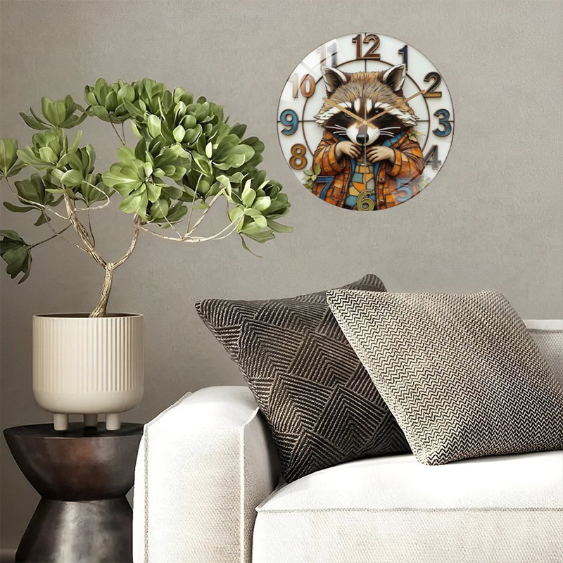 Horloge murale Raccoon