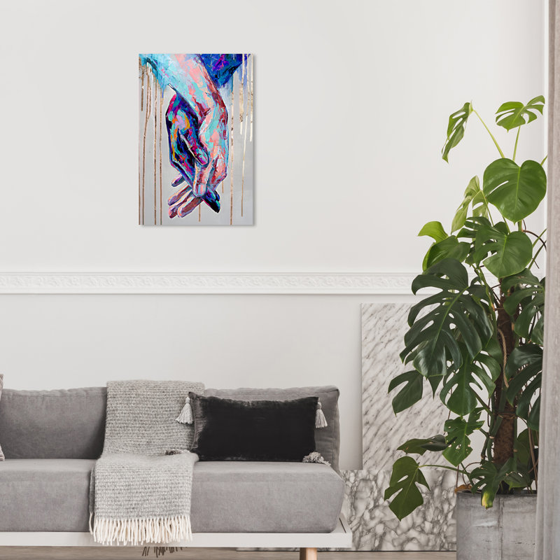 «Abstract Always Together», reproduction d'impression sur toile, H 24 po x l 16 po, Toile tendue, Sans cadre