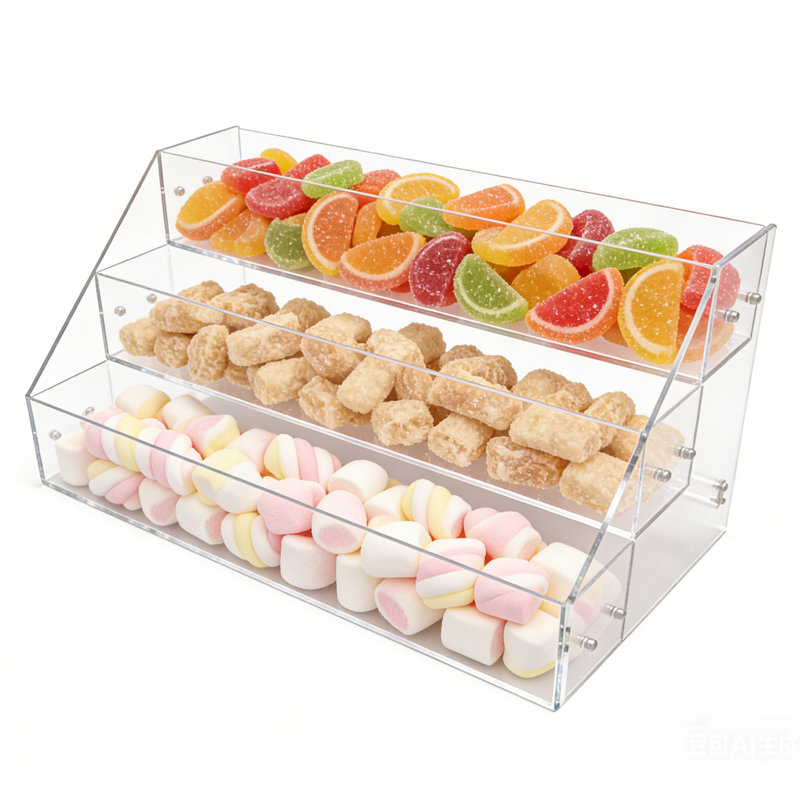 Porte-dépliant en acrylique 3 niveaux Fixturedisplays®