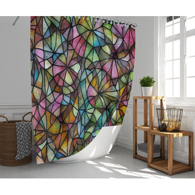 Gualdim Abstract Shower Curtain